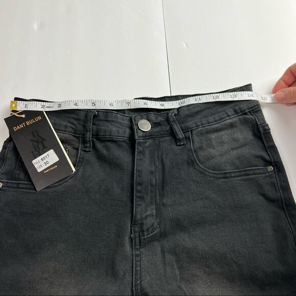 DANT BULUN NWT Men's Slim-Fit Distressed Black Jeans Sz 30 Style & Comfort - Picture 8 of 13